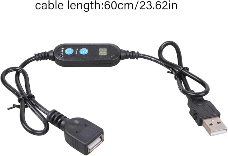 مؤقت USB للتبديل لمدة 24 ساعة مع تحكم بالعد التنازلي لمروحة أحواض الأسماك وأضواء LED وجهاز توفير الطاقة - Image 4